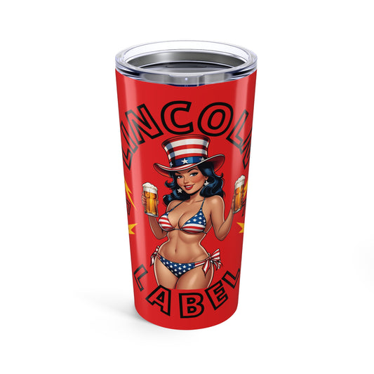 Patriotic Tumbler 20oz, Summer Party Drinkware, Americana Decor, Gifts for Her, 4th of July Mug, BBQ Essentials