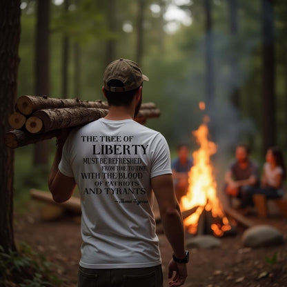 Patriotic T-Shirt - Thomas Jefferson's Tree of Liberty Quote - Vintage Style Tee
