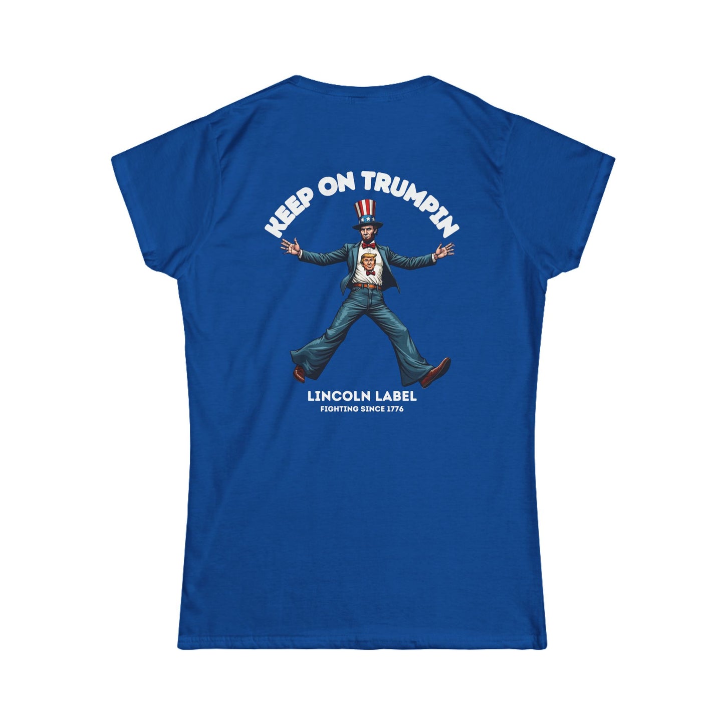Vintage Graphic Tee: Keep On Trumpin' Women's Softstyle T-Shirt, Casual Wear, Gift for Fans, Political Statement, Comfortable Fashion
