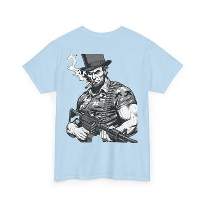 Lincoln Label Tee — Vintage Abe Lincoln Soldier Graphic T‑Shirt
