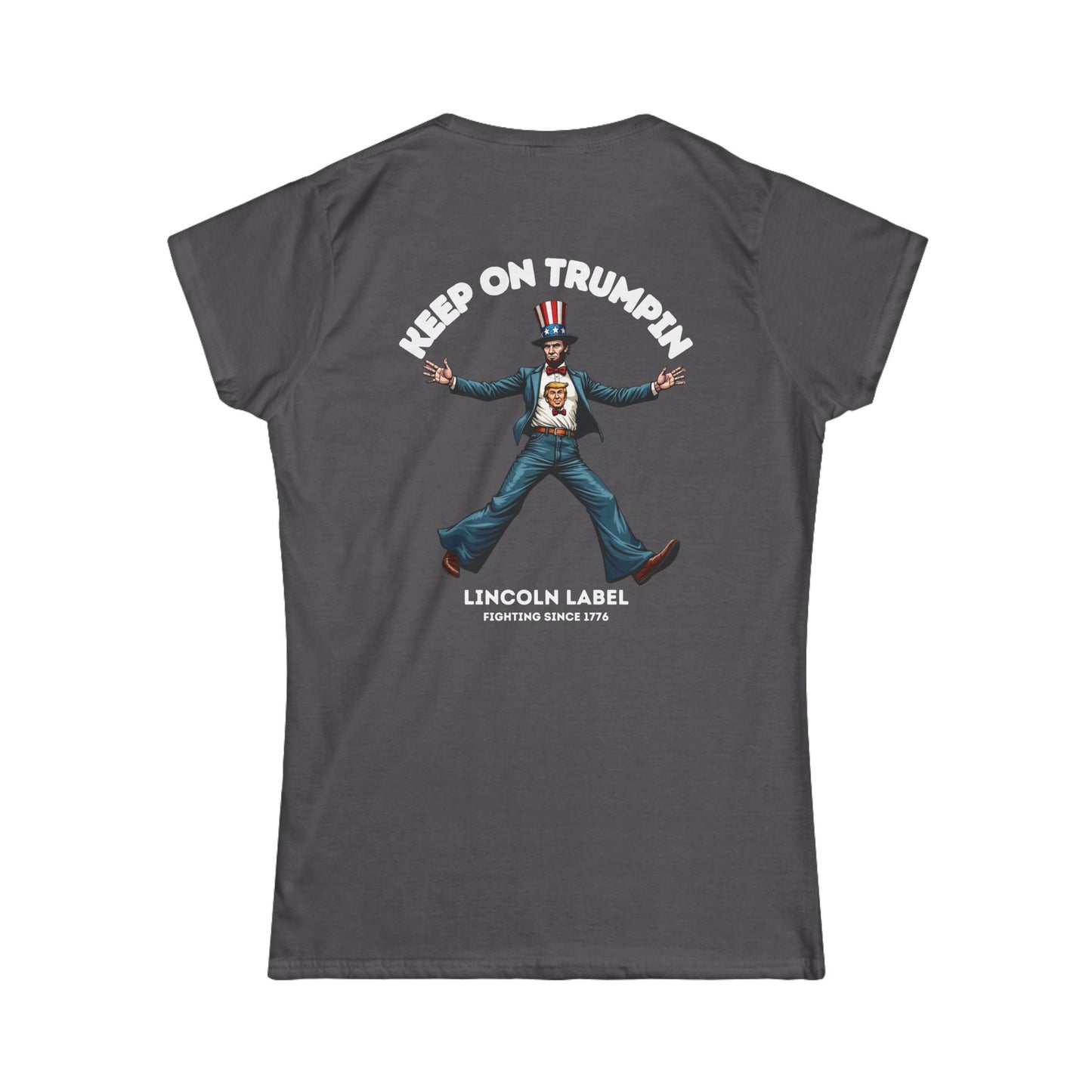 Vintage Graphic Tee: Keep On Trumpin' Women's Softstyle T-Shirt, Casual Wear, Gift for Fans, Political Statement, Comfortable Fashion