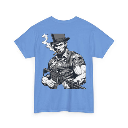 Lincoln Label Tee — Vintage Abe Lincoln Soldier Graphic T‑Shirt