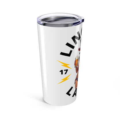 Patriotic Tumbler 20oz, USA Flag Drinkware, Summer BBQ Cup, Independence Day Gift, Vintage Pin-Up Style
