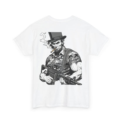 Lincoln Label Tee — Vintage Abe Lincoln Soldier Graphic T‑Shirt