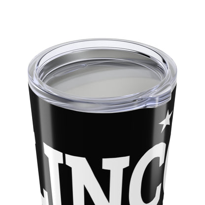Stylish Insulated Tumbler, Modern Travel Mug, Gift for Coffee Lovers, Personalized Drinkware, Black Stainless Steel, Home & Office