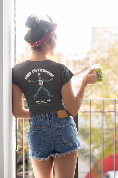 Vintage Graphic Tee: Keep On Trumpin' Women's Softstyle T-Shirt, Casual Wear, Gift for Fans, Political Statement, Comfortable Fashion