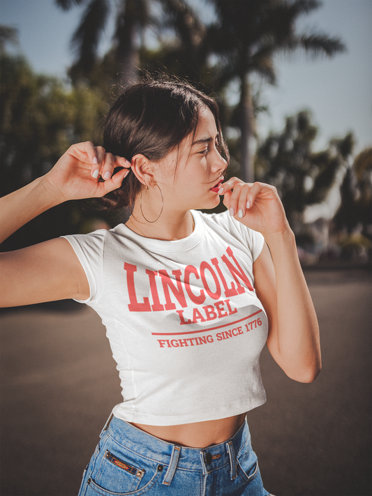 Lincoln Label Women's Crop Tee - Casual Style, Vintage Vibes, Perfect for Summer Outings, Festivals, and Everyday Wear, Great Gift Idea