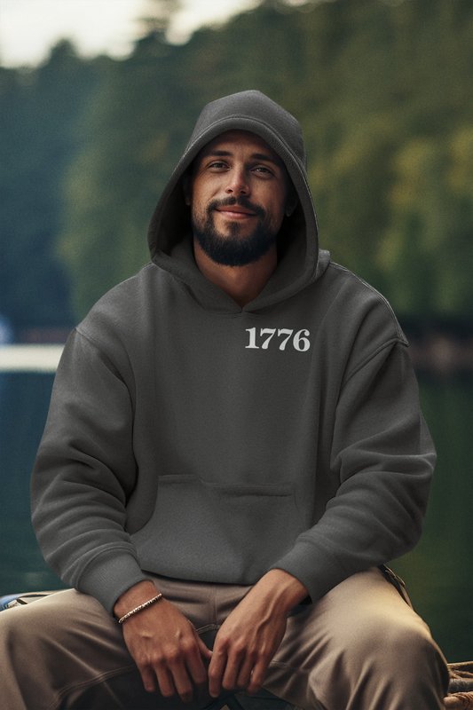 Patriotic Hoodie - Men's NUBLEND® Sweatshirt with 1776 Design, Comfortable Casual Wear, Perfect for Holidays and Gatherings, Great [...]