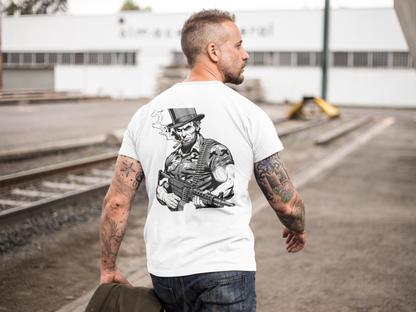 Lincoln Label Tee — Vintage Abe Lincoln Soldier Graphic T‑Shirt