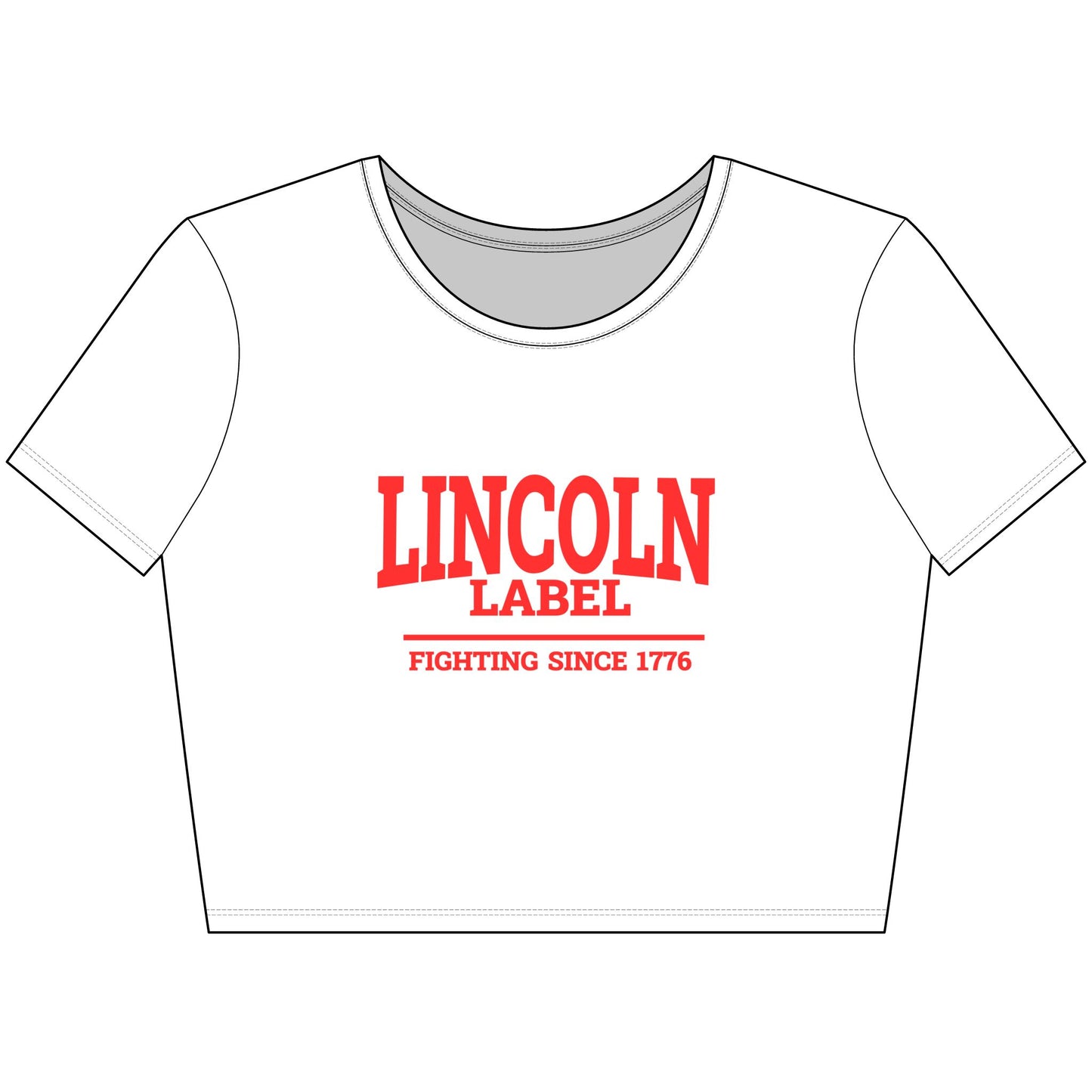 Lincoln Label Women's Crop Tee - Casual Style, Vintage Vibes, Perfect for Summer Outings, Festivals, and Everyday Wear, Great Gift Idea