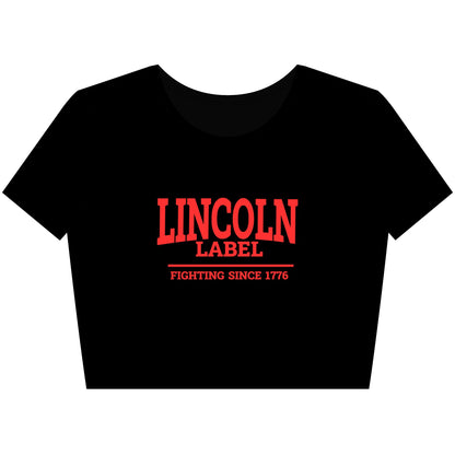 Lincoln Label Women's Crop Tee - Casual Style, Vintage Vibes, Perfect for Summer Outings, Festivals, and Everyday Wear, Great Gift Idea