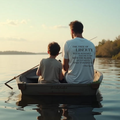 Patriotic T-Shirt - Thomas Jefferson's Tree of Liberty Quote - Vintage Style Tee