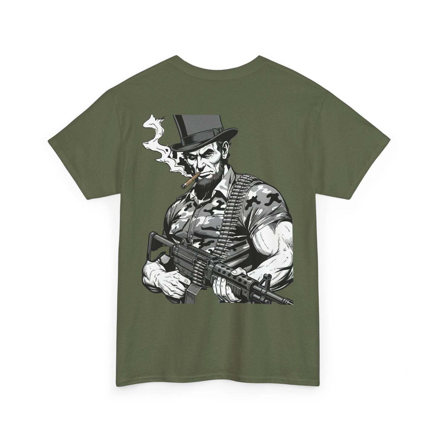 Lincoln Label Tee — Vintage Abe Lincoln Soldier Graphic T‑Shirt