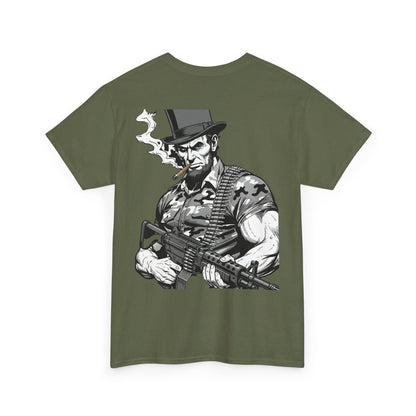 Lincoln Label Tee — Vintage Abe Lincoln Soldier Graphic T‑Shirt