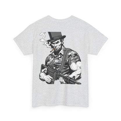 Lincoln Label Tee — Vintage Abe Lincoln Soldier Graphic T‑Shirt