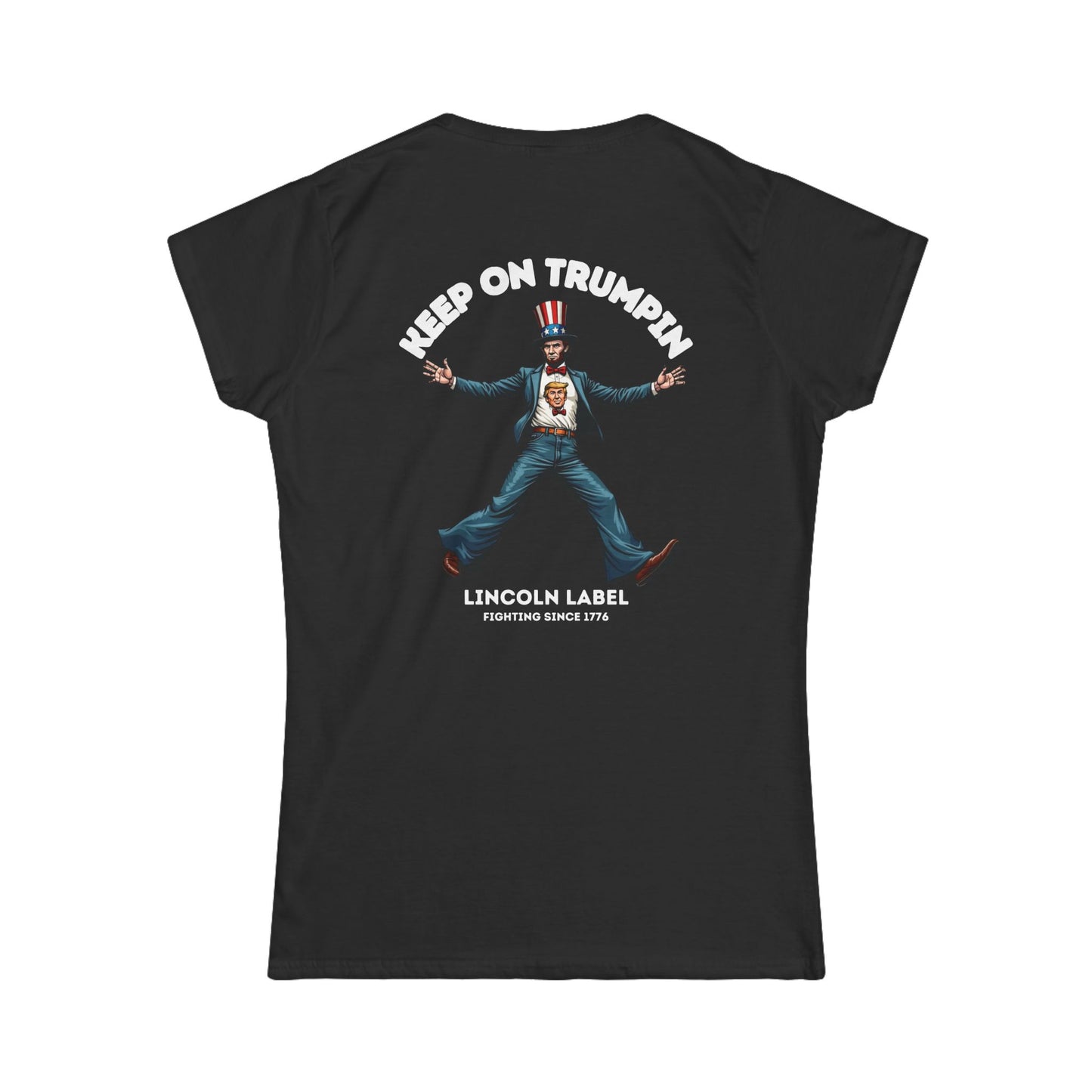 Vintage Graphic Tee: Keep On Trumpin' Women's Softstyle T-Shirt, Casual Wear, Gift for Fans, Political Statement, Comfortable Fashion