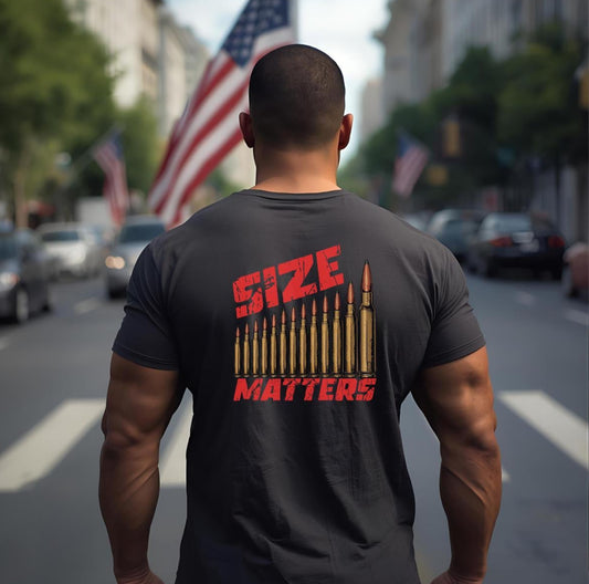 Size Matters Funny T-Shirt | Humorous Casual Tee | Great Gift Idea