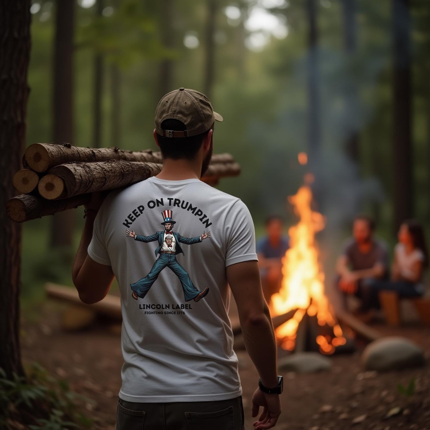 Keep on Trumpin' T-Shirt – Abe Lincoln Supports Donald Trump – we will all keep on TRUMPIN and get this country back on track.